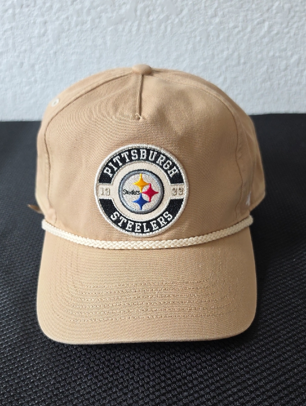 47 Brand Pittsburgh Steelers Tan Rope Cap